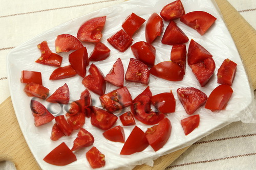 помидоры замороженные кусочками