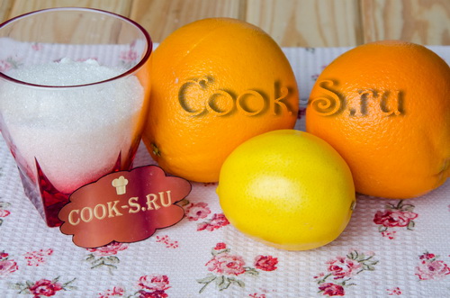 апельсиновый джем в микроволновке - ингредиенты
