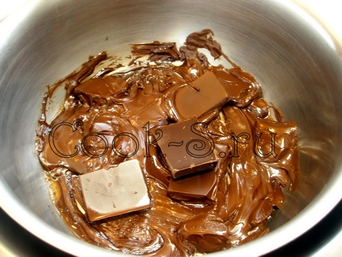растопленный шоколад
