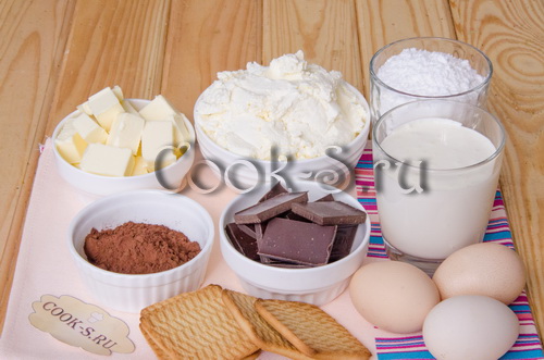 шоколадный чизкейк - ингредиенты