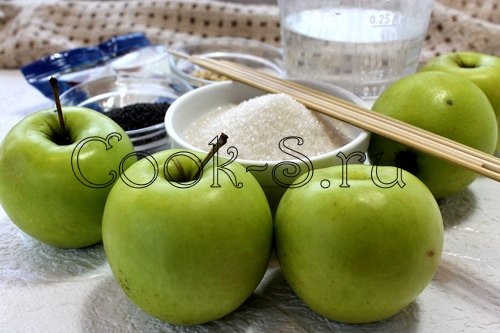 яблоки в карамели - ингредиенты