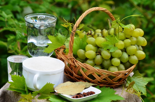 маринованный виноград - ингредиенты