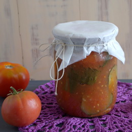 Огурцы в томатной заливке на зиму без стерилизации