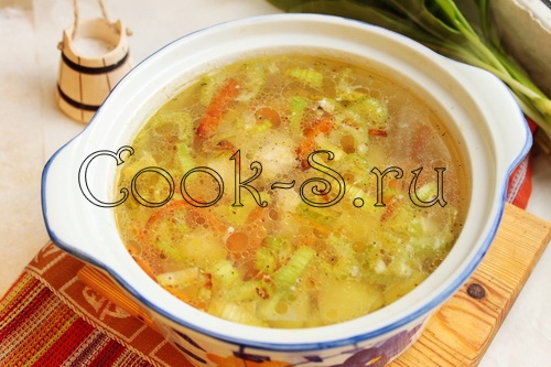 диетический суп из сельдерея