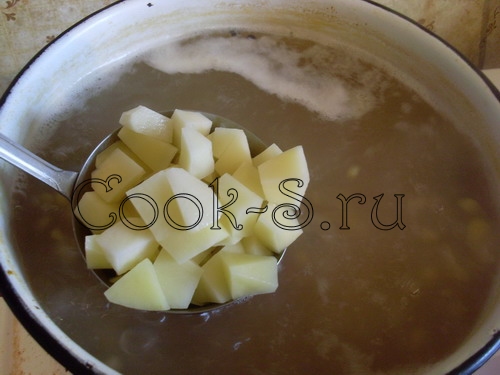 гороховый суп - картофель
