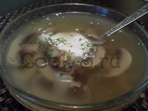 грибной суп с гречкой 