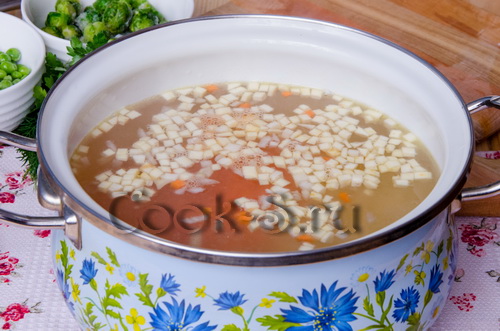 куриный суп с овощами