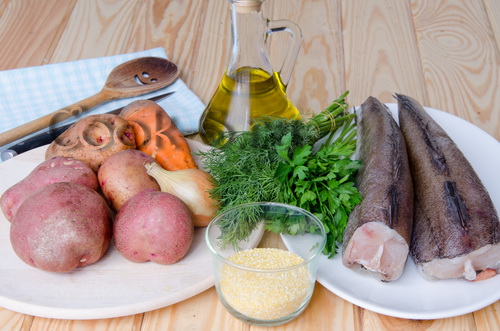 рыбный суп в мультиварке - ингредиенты
