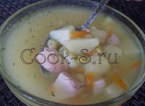 гороховый суп с копченостями 