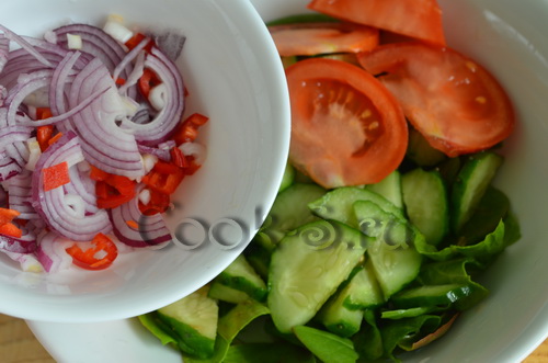 овощной салат со щавелем