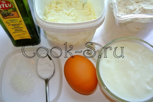 хачапури с сыром - продукты для приготовления