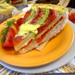Рисовый тарт с овощами