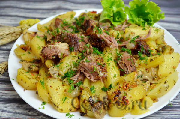 ребрышки с картошкой в духовке пошаговый рецепт с фото
