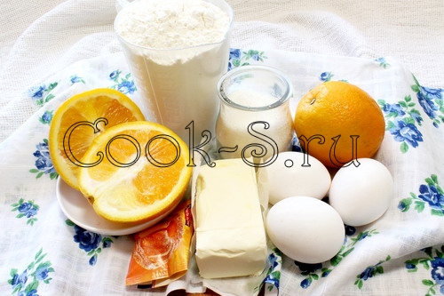 апельсиновый кекс - ингредиенты