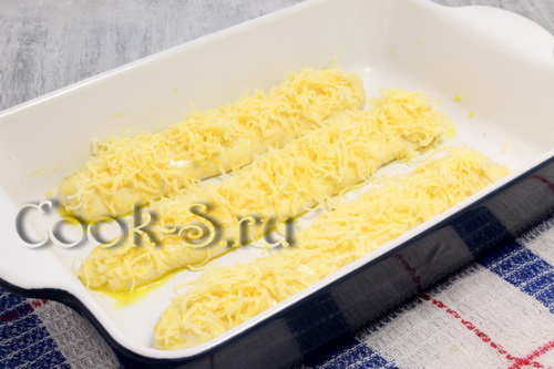 багет с сыром в духовке