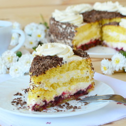 Бисквитный торт очень вкусный и простой рецепт с фото