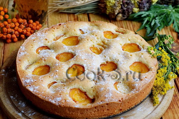 быстрый пирог с абрикосами рецепт с фото
