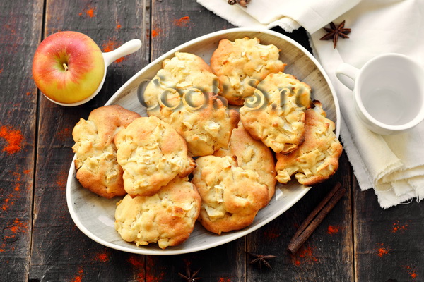 мягкое печенье с яблоками рецепт с фото
