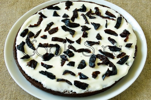 торт сметанник с черносливом