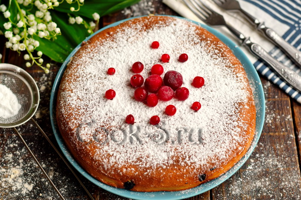 пирог с замороженными ягодами рецепт с фото