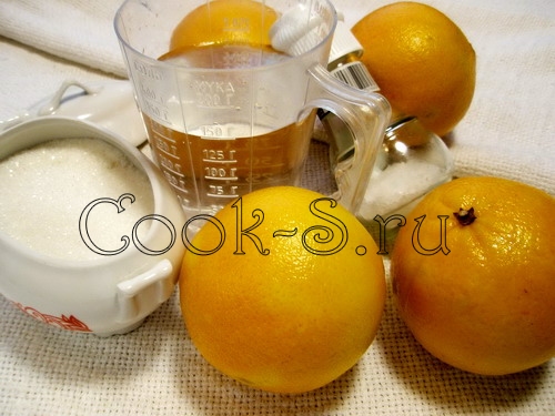 апельсиновые цукаты - ингредиенты