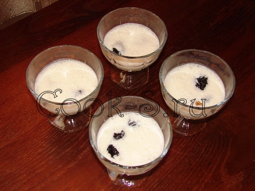 Десерт Чернослив с орехами - поставить в холод