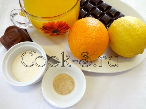 лимонно апельсиновый сорбет - ингредиенты