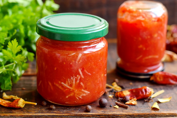 аджика помидоры перец чеснок с варкой рецепт с фото 