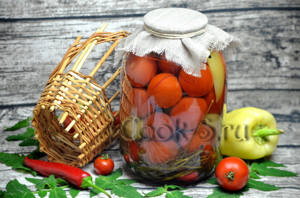 маринованные помидоры рецепт на 3 литровую банку