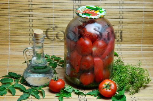 консервированные помидоры с базиликом на зиму