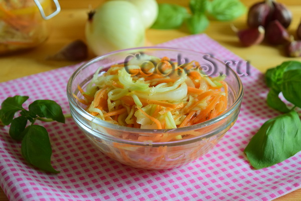 салат из кабачков с морковью по-корейски рецепт на зиму 