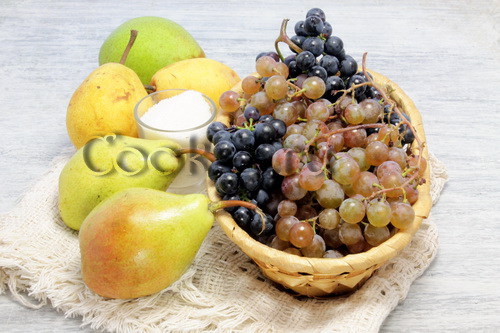 варенье из груш с виноградом - ингредиенты
