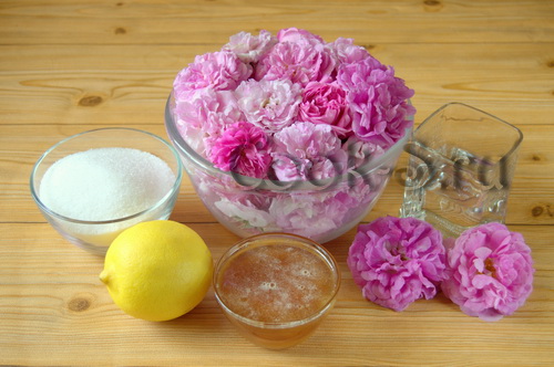 варенье из лепестков роз - ингредиенты
