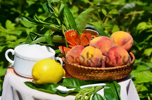 варенье из персиков - ингредиенты