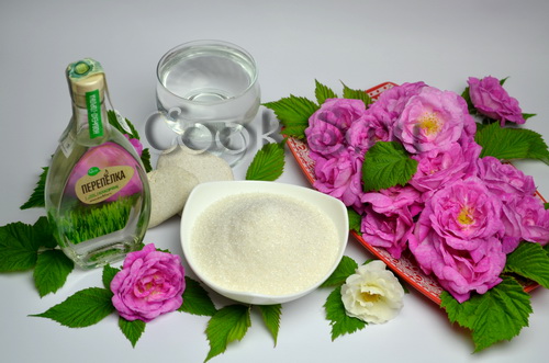 ликер из лепестков чайной розы - ингредиенты
