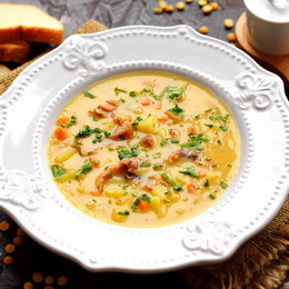 Гороховый суп по рецепту шеф-повара Константина Ивлева 