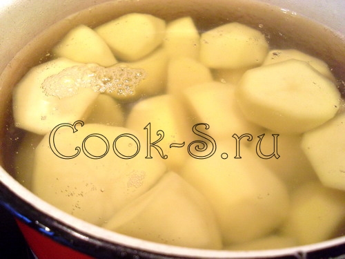 суп пюре из картофеля - сварить картошку