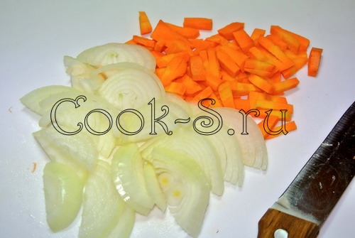 лук и морковь для супа