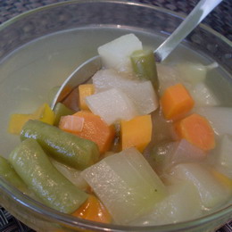 суп из замороженных овощей