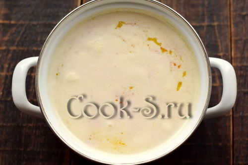 картофельный суп с плавленным сыром рецепт