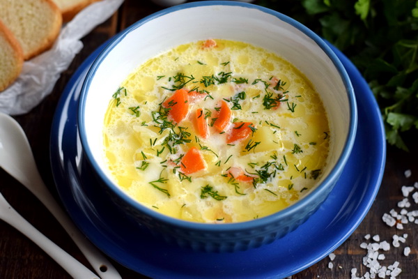 картофельный суп с плавленным сыром рецепт с фото