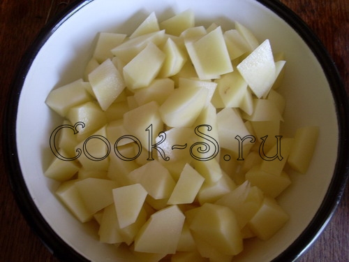 щавелевый суп - картошка