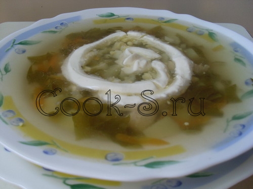 щавелевый суп 