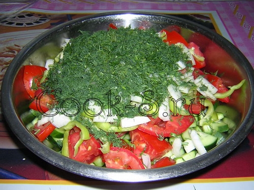 Салат огород рецепт с фото пошагово