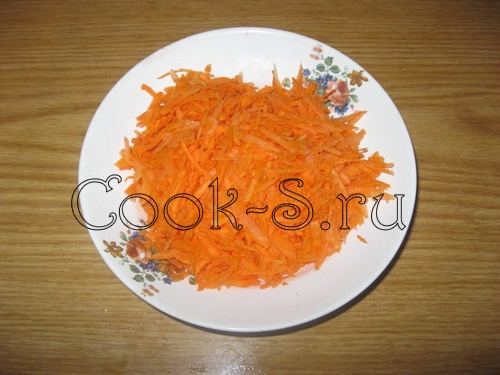 салат из горбуши - морковь