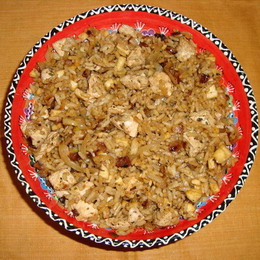 салат из индейки с рисом