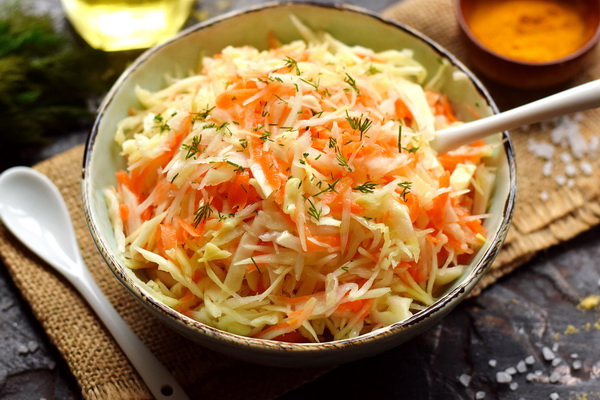 Салат из капусты как в советской столовой рецепт с фото пошагово классический