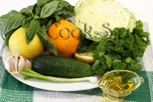 салат из капусты с апельсином - ингредиенты