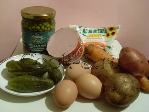 салат оливье - ингредиенты