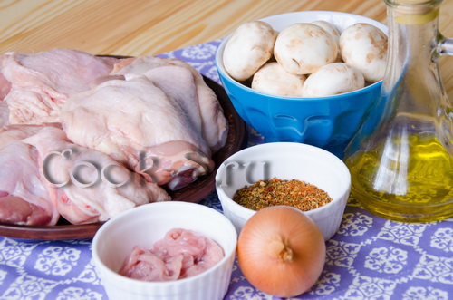 домашние куриные колбаски - ингредиенты